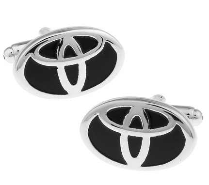 Metal Cufflinks Car Logo for Audi Benz Bmw Buick Maserati Volkswagen Volvo Toyota Bentley Rolls Royce Netby