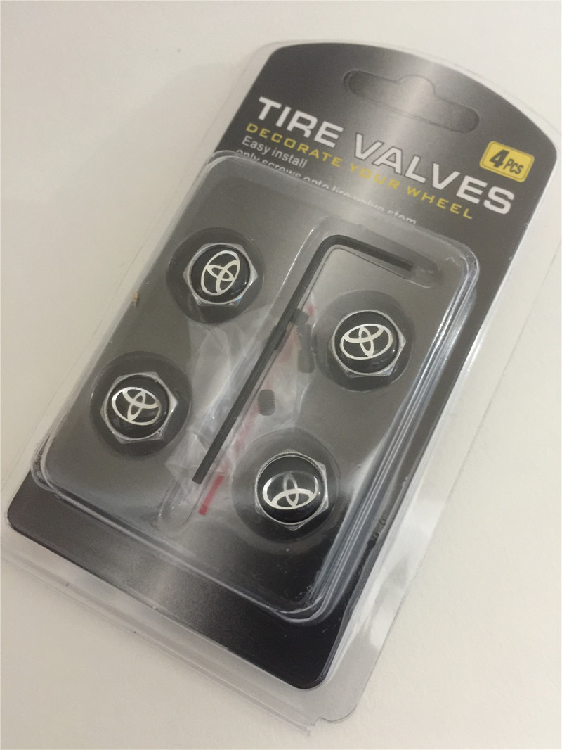 Metal Car Wheel Tire Valve Cap Anti Dust Theft With Logo Silver Color Netby