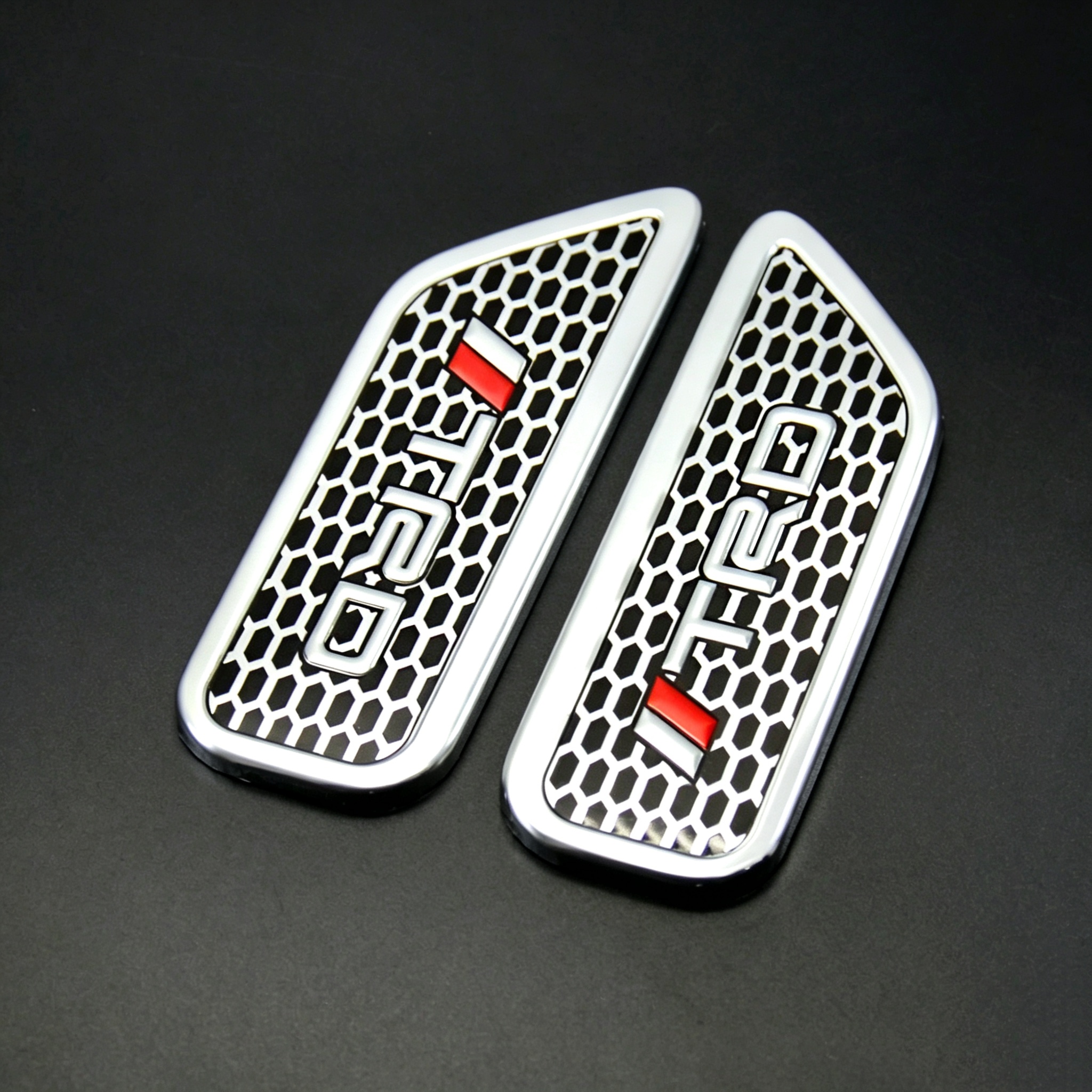 Aluminum Alloy Metal Car Side Air Vent Fender Emblem Badge for BMW M ACSCHNITZER BENZ AMG AUDI SLINE FORD RS ST VW ABT RLINE GTI MITSUBISHI RALLIART DODGE R/T SUBARU STI TOYOTA TRD NISSAN NISMO SPORT Netby