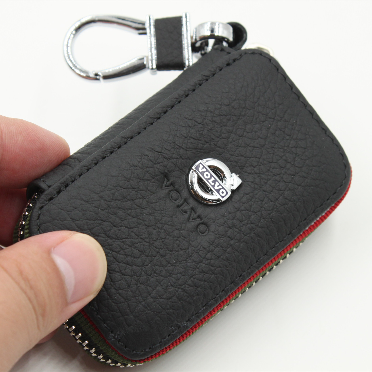 Black Color Leather Car Remote Key Wallet for KIA AUDI BENZ BMW BUICK PORSCHE VW VOLVO JAGUAR CHEVROLET FORD Netby