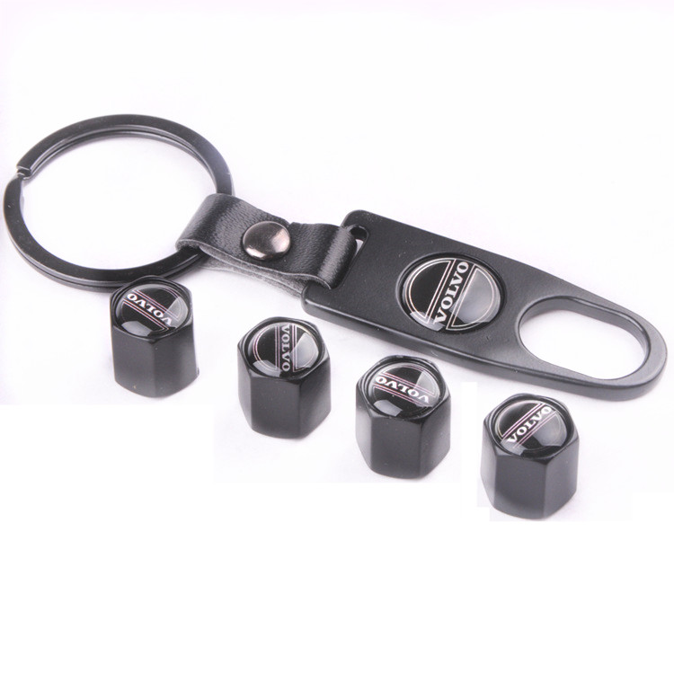 Metal Car Wheel Tire Valve Cap Anti Dust Spanner Wrench With Logo Black Color Netby
