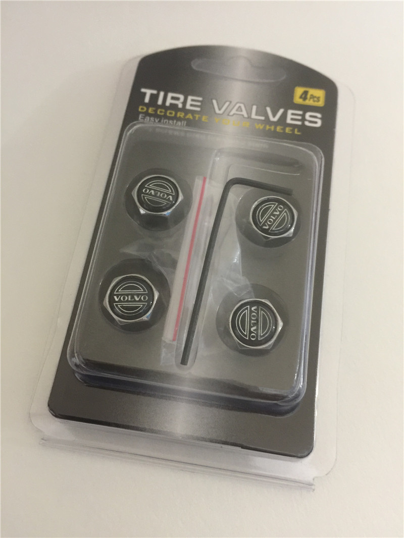 Metal Car Wheel Tire Valve Cap Anti Dust Theft With Logo Silver Color Netby