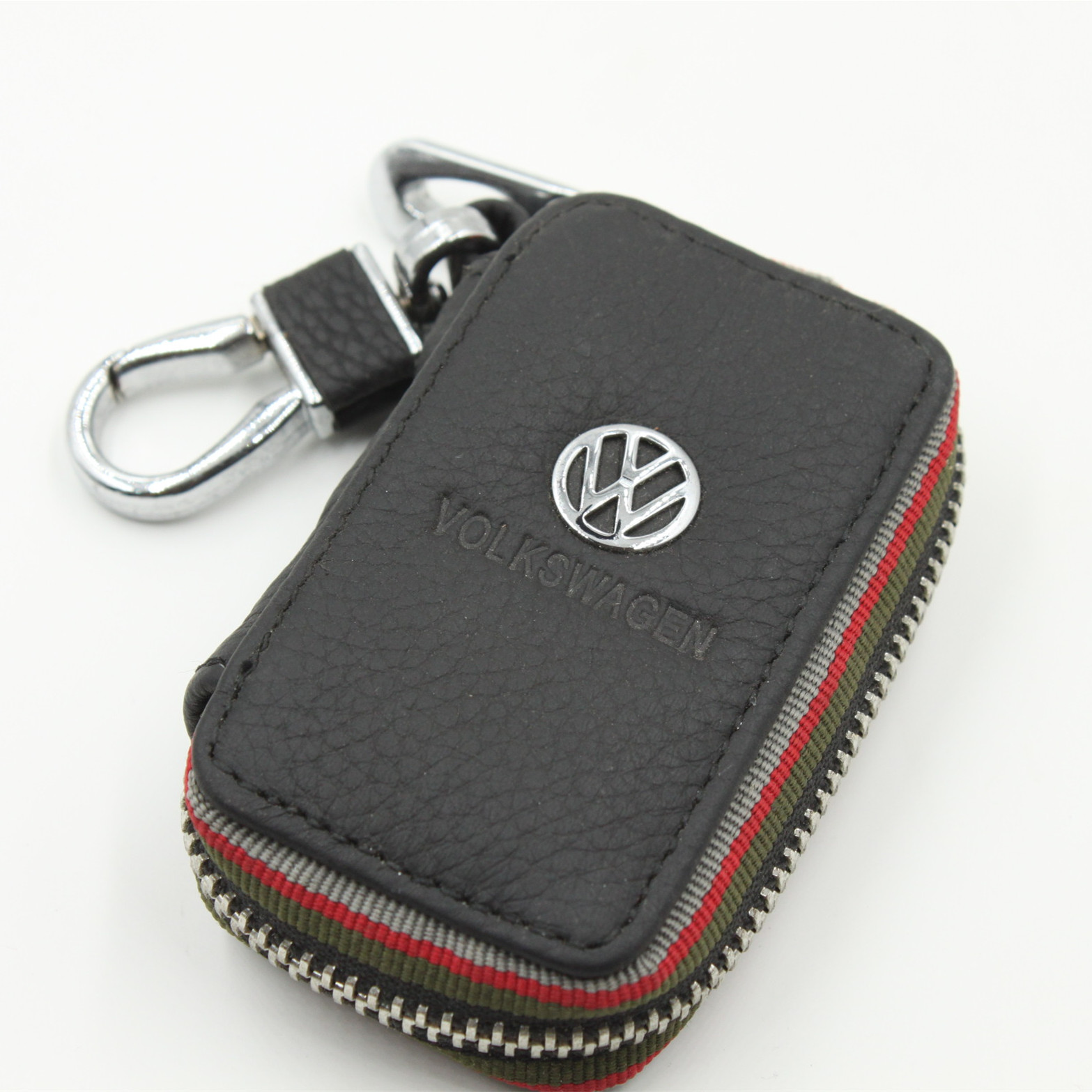 Black Color Leather Car Remote Key Wallet for KIA AUDI BENZ BMW BUICK PORSCHE VW VOLVO JAGUAR CHEVROLET FORD Netby