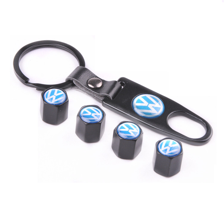 Metal Car Wheel Tire Valve Cap Anti Dust Spanner Wrench With Logo Black Color Netby