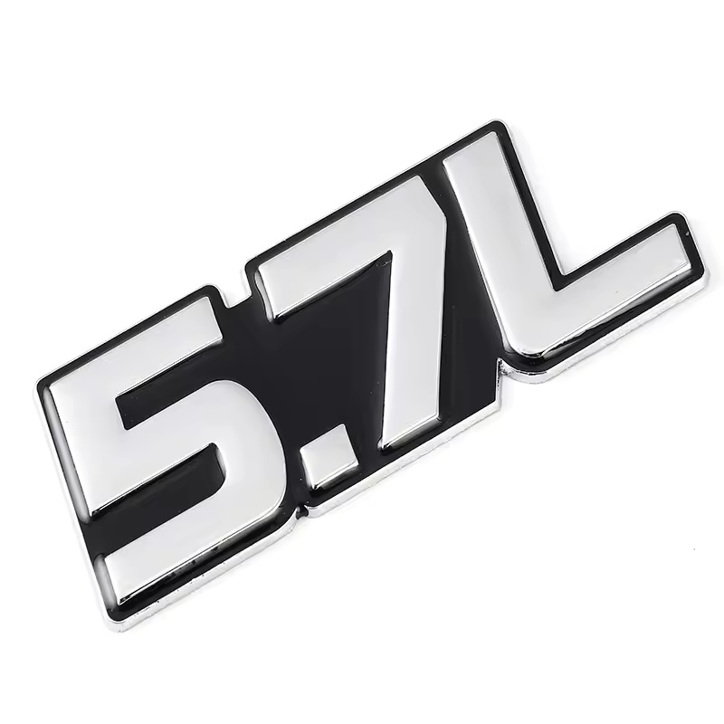 Zinc Alloy Metal Car Emblem Badge 4.0L 4.6L 5.0L 5.7L 6.0L 6.2L 6.4L 7.0L Netby