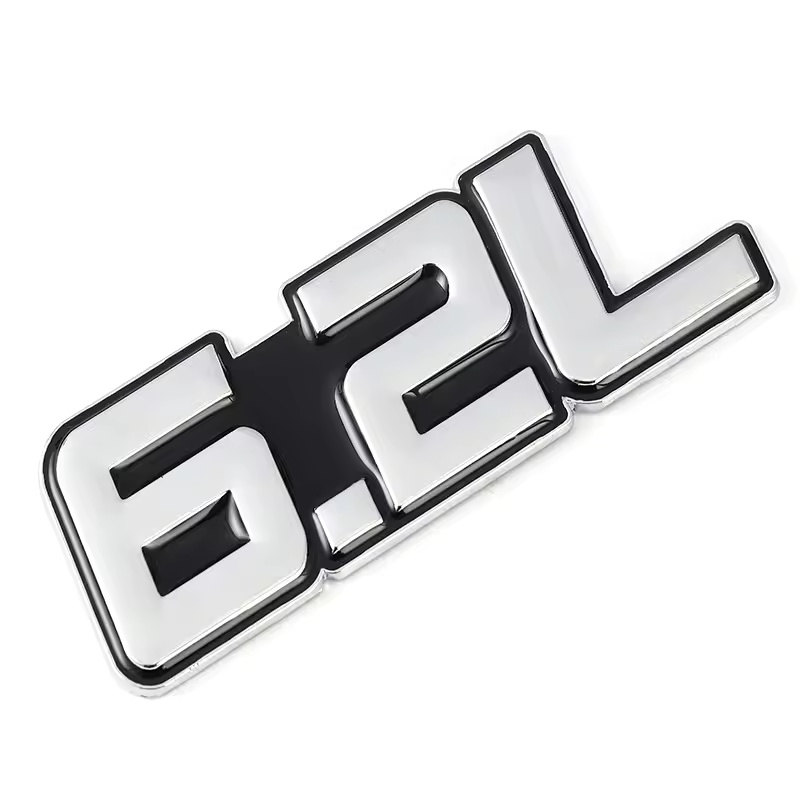 Zinc Alloy Metal Car Emblem Badge 4.0L 4.6L 5.0L 5.7L 6.0L 6.2L 6.4L 7.0L Netby