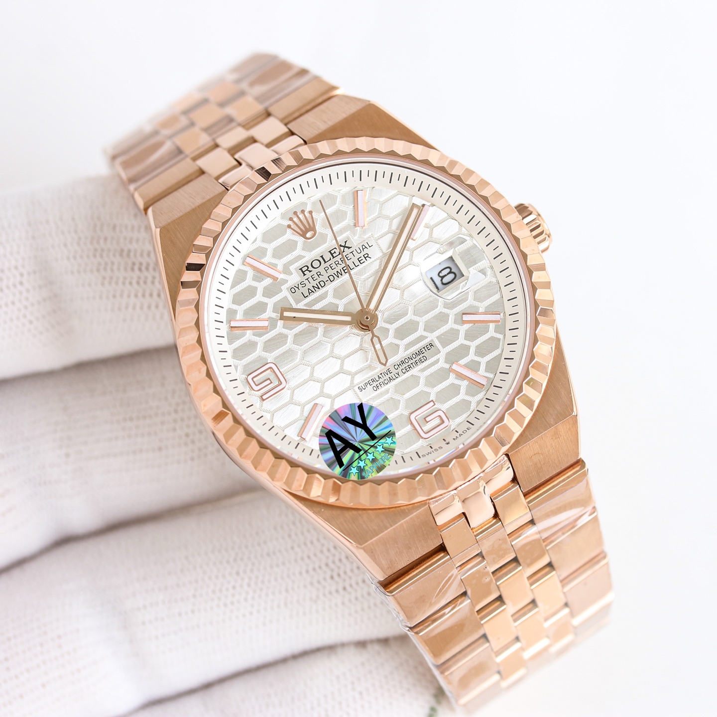 Replica Rolex Land-Dweller Wrist Watch 7135 Movement Sapphire Glass 904 Stainless Bracelet & Case Automatic Netby