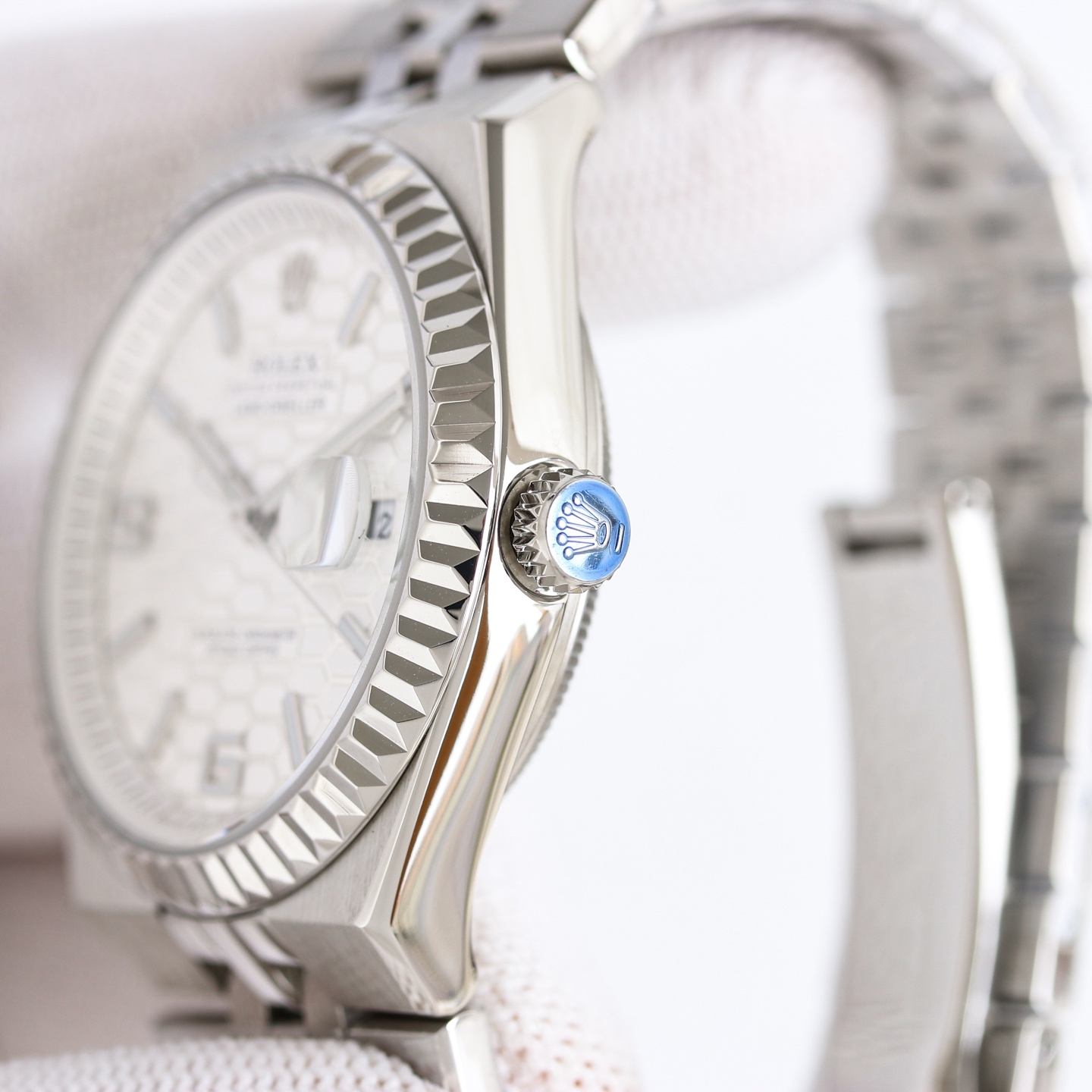 Replica Rolex Land-Dweller Wrist Watch 7135 Movement Sapphire Glass Silver Color 904 Stainless Watch Band & Case Automatic Netby