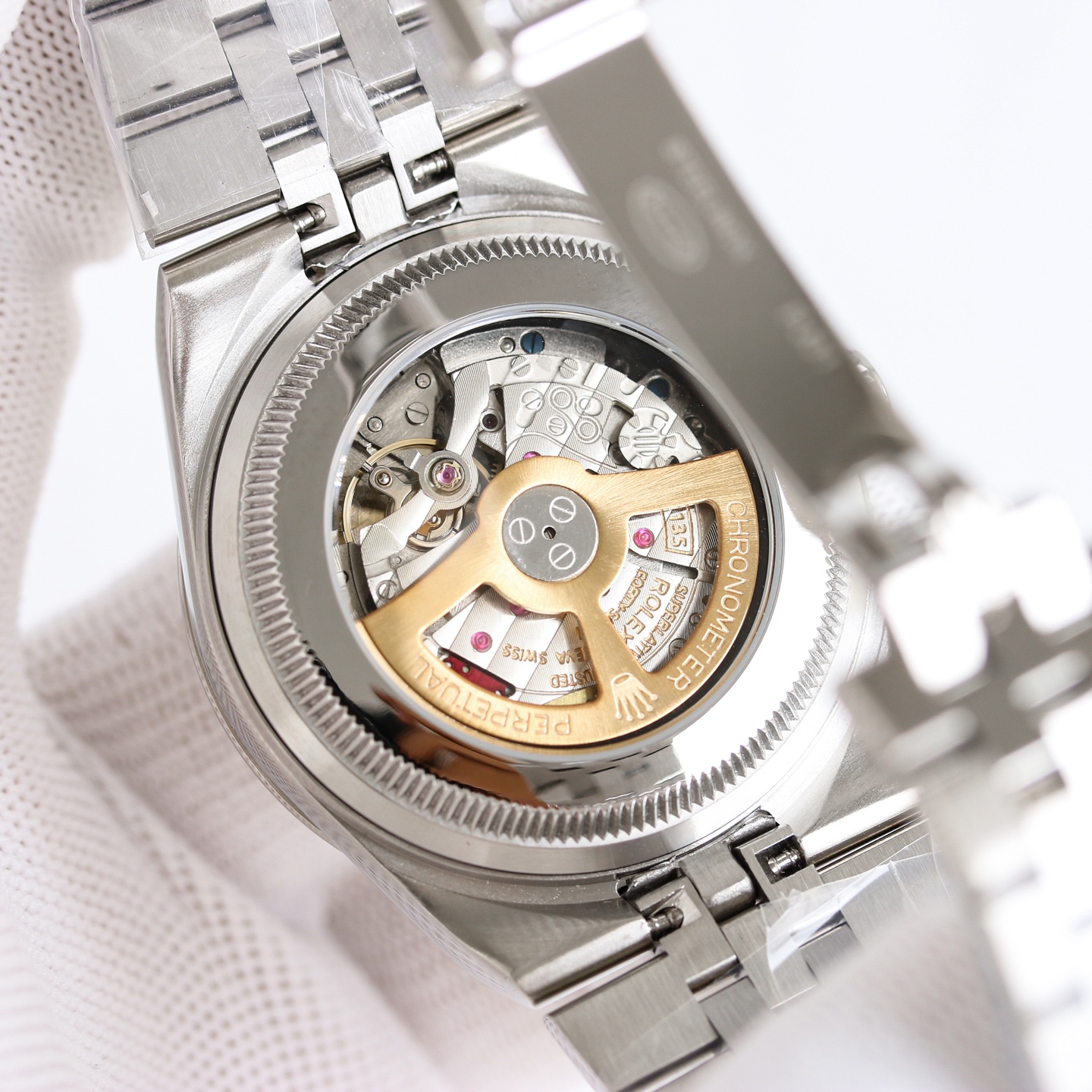 Replica Rolex Land-Dweller Wrist Watch 7135 Movement Sapphire Glass Silver Color 904 Stainless Watch Band & Case Automatic Netby