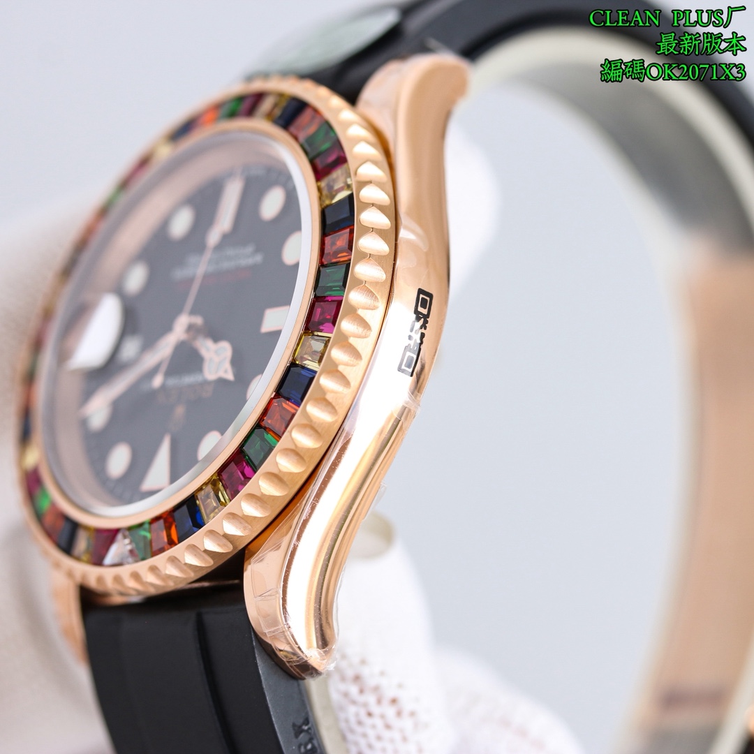 Replica Rolex Yacht-Master Rainbow Wrist Watch 3235 Movement Sapphire Glass Candy Model Automatic Netby