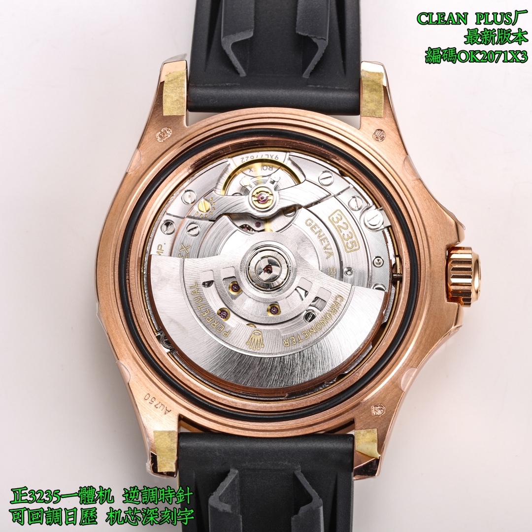 Replica Rolex Yacht-Master Rainbow Wrist Watch 3235 Movement Sapphire Glass Candy Model Automatic Netby