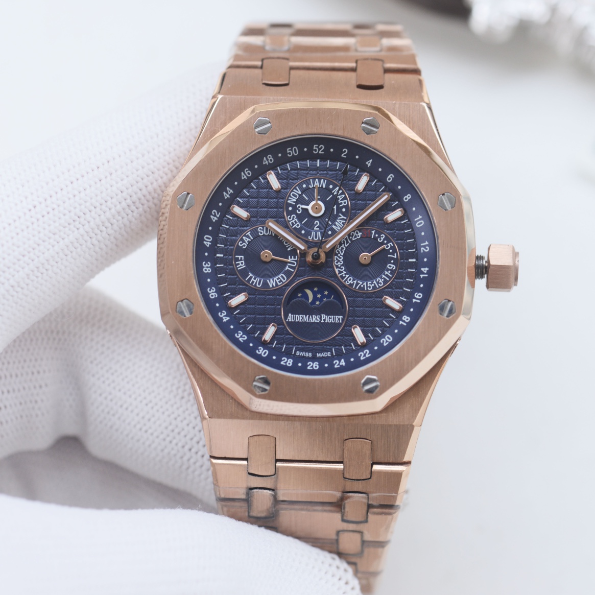 AP AUDENMARS PIGUET Royal Oak Wrist Watch 3841 Movement Crystal Glass Stainless Watch Band & Case Automatic Netby