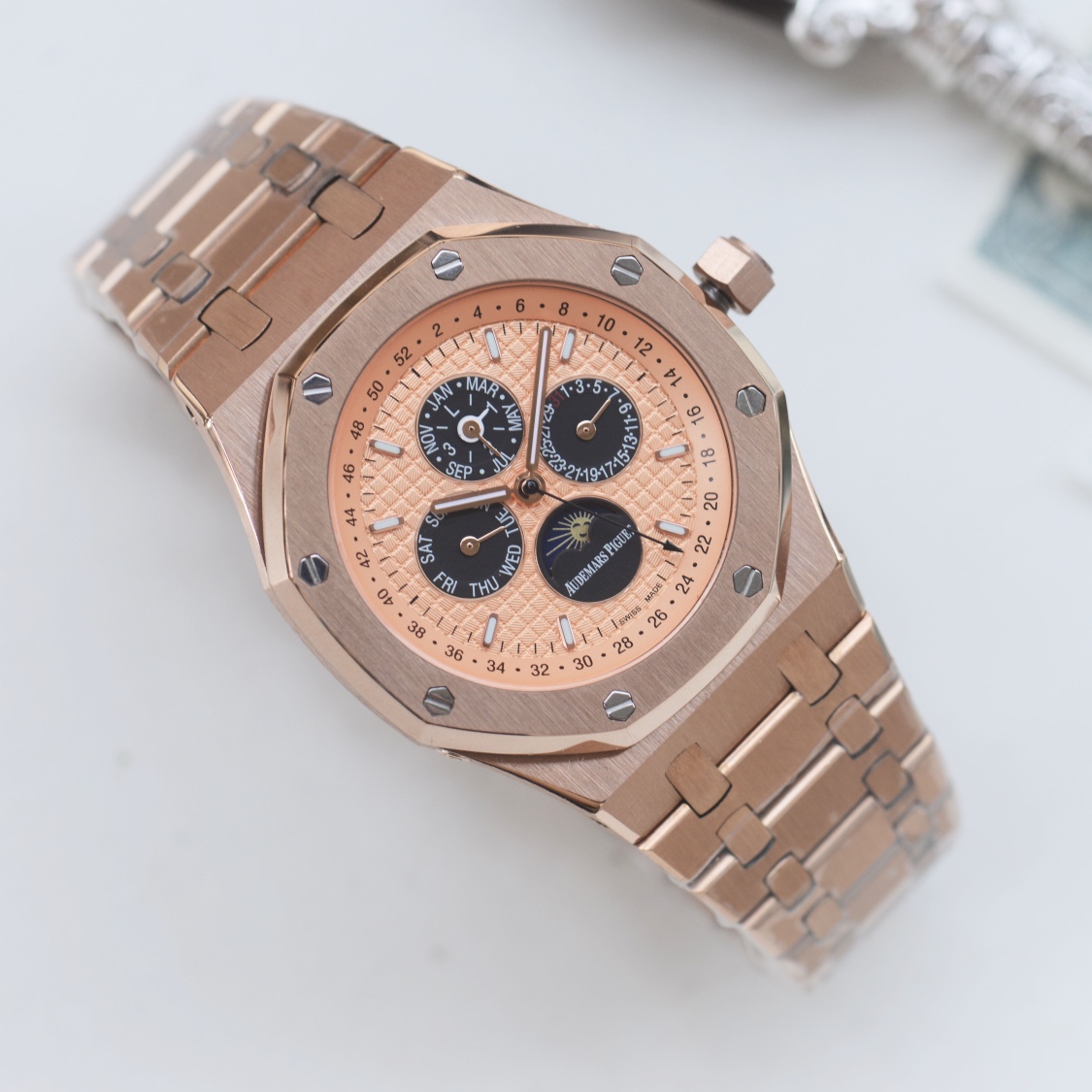 AP AUDENMARS PIGUET Royal Oak Wrist Watch 3841 Movement Crystal Glass Stainless Watch Band & Case Automatic Netby