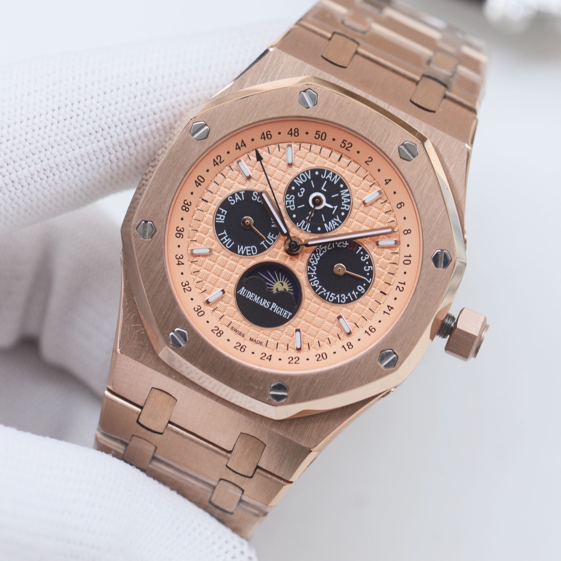 AP AUDENMARS PIGUET Royal Oak Wrist Watch 3841 Movement Crystal Glass Stainless Watch Band & Case Automatic Netby