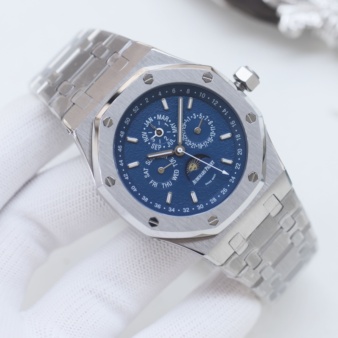 AP AUDEMARS PIGUET Royal Oak Wrist Watch 3841 Movement Crystal Glass Stainless Watch Band & Case Automatic Netby