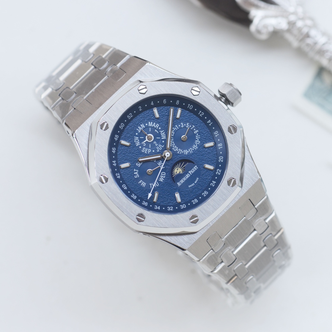 AP AUDEMARS PIGUET Royal Oak Wrist Watch 3841 Movement Crystal Glass Stainless Watch Band & Case Automatic Netby
