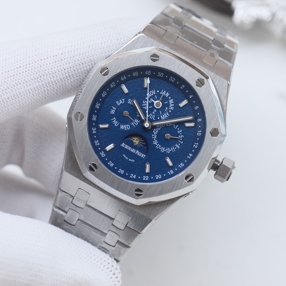 AP AUDEMARS PIGUET Royal Oak Wrist Watch 3841 Movement Crystal Glass Stainless Watch Band & Case Automatic Netby