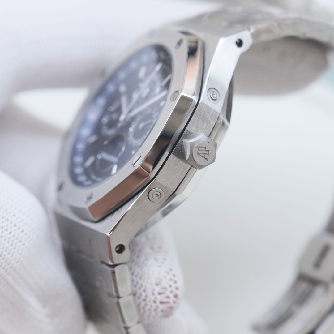 AP AUDEMARS PIGUET Royal Oak Wrist Watch 3841 Movement Crystal Glass Stainless Watch Band & Case Dark Blue Dial Plate Automatic Netby