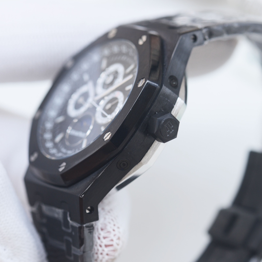 AP AUDEMARS PIGUET Royal Oak Wrist Watch 3841 Movement Crystal Glass Stainless Watch Band & Case Black Dial Plate Automatic Netby