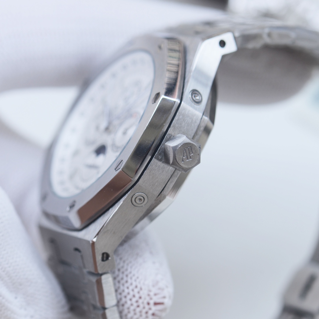 AP AUDEMARS PIGUET Royal Oak Wrist Watch 3841 Movement Crystal Glass Stainless Watch Band & Case White Dial Plate Automatic Netby