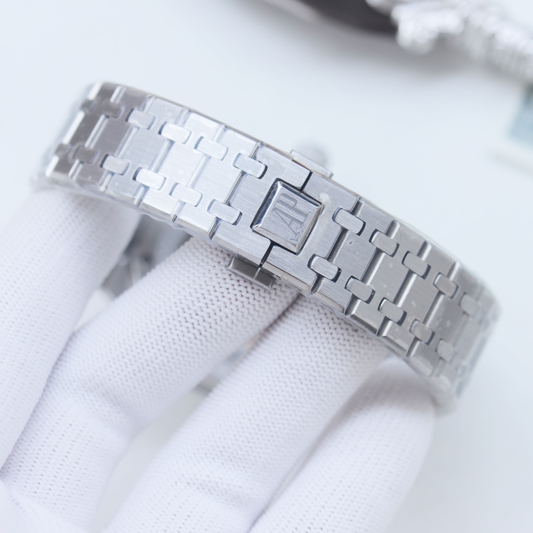 AP AUDEMARS PIGUET Royal Oak Wrist Watch 3841 Movement Crystal Glass Stainless Watch Band & Case White Dial Plate Automatic Netby