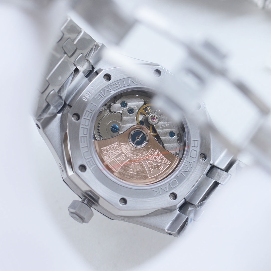 AP AUDEMARS PIGUET Royal Oak Wrist Watch 3841 Movement Crystal Glass Stainless Watch Band & Case White Dial Plate Automatic Netby