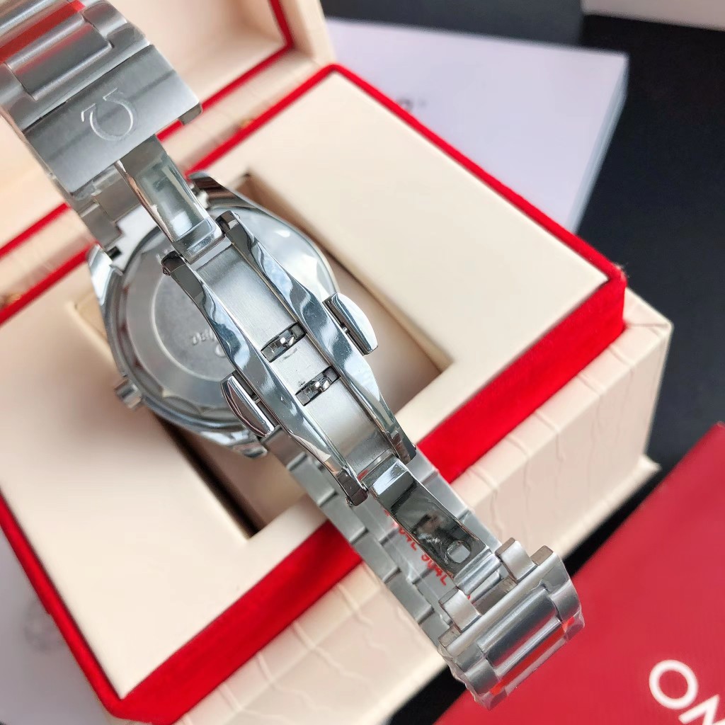 OMEGA SEAMASTER Aqua Terra Wrist Watch 8215 Movement Crystal Glass Stainless Watch Band & Case White Dial Plate Automatic Netby