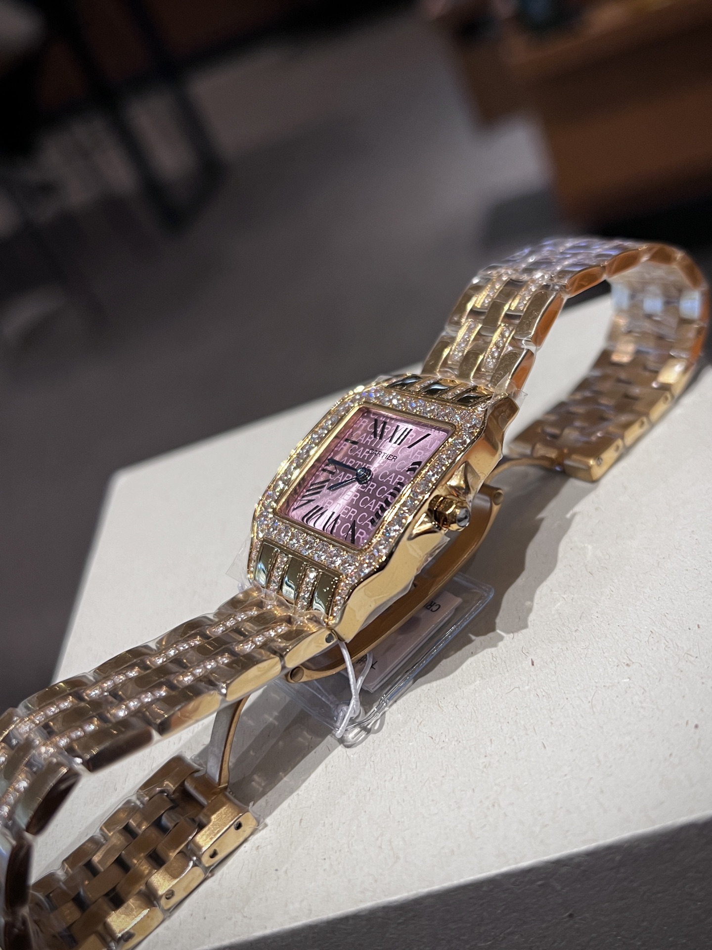 Cartier Wrist Quartz Watch Sapphire Glass Stainless Steel Watch Band Netby