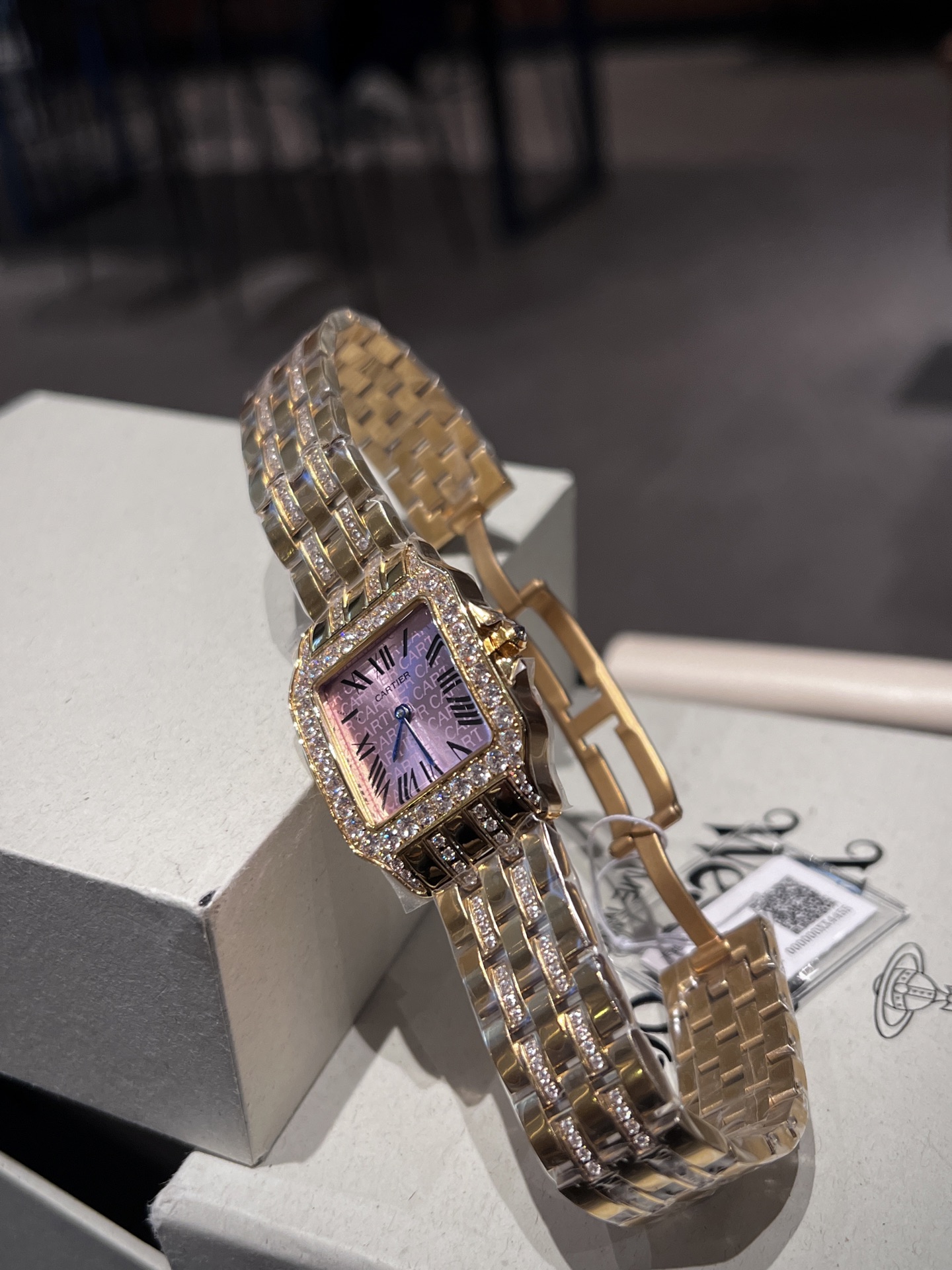 Cartier Wrist Quartz Watch Sapphire Glass Stainless Steel Watch Band Netby