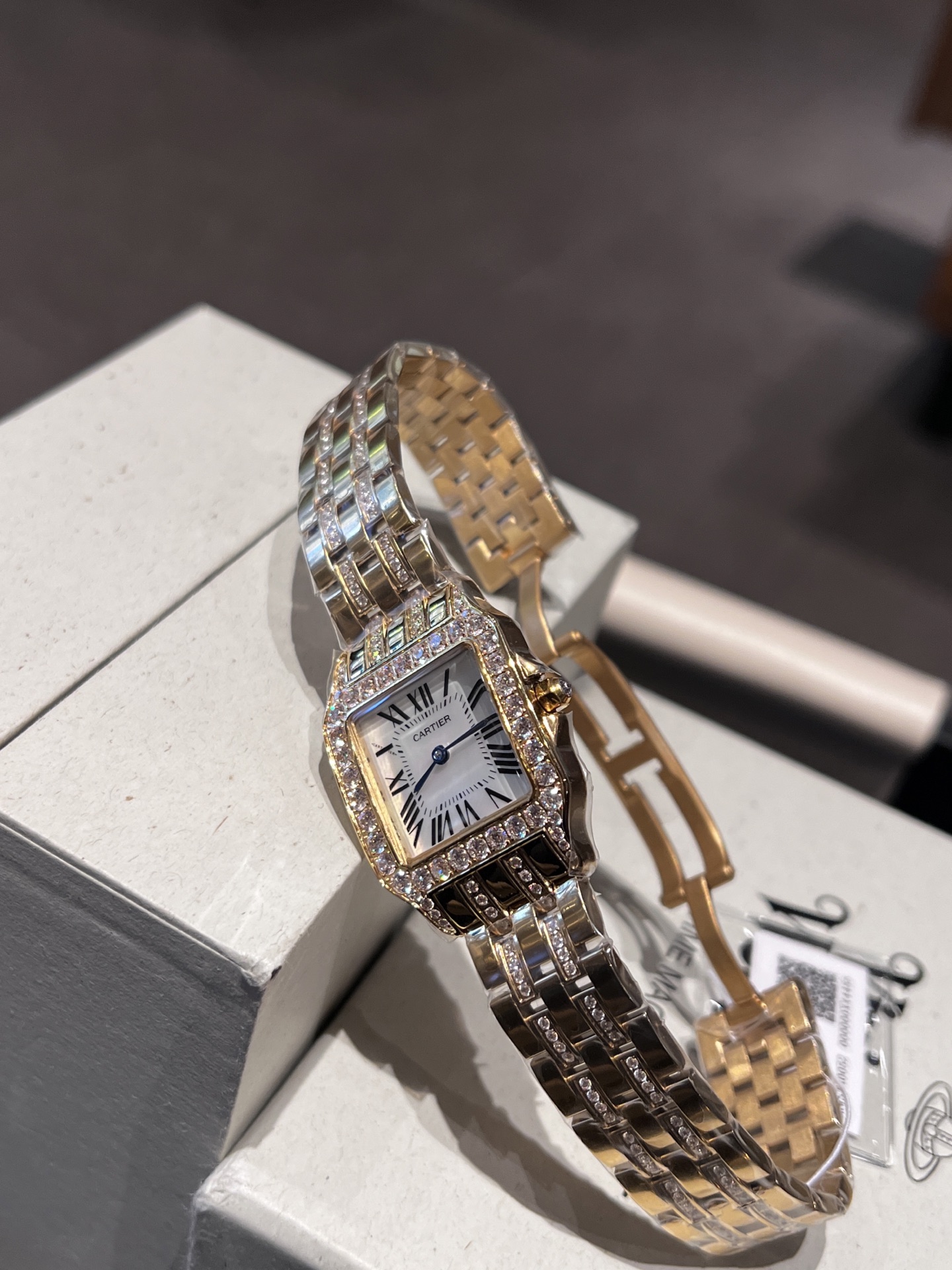 Cartier Wrist Quartz Watch Sapphire Glass Stainless Steel Watch Band Netby