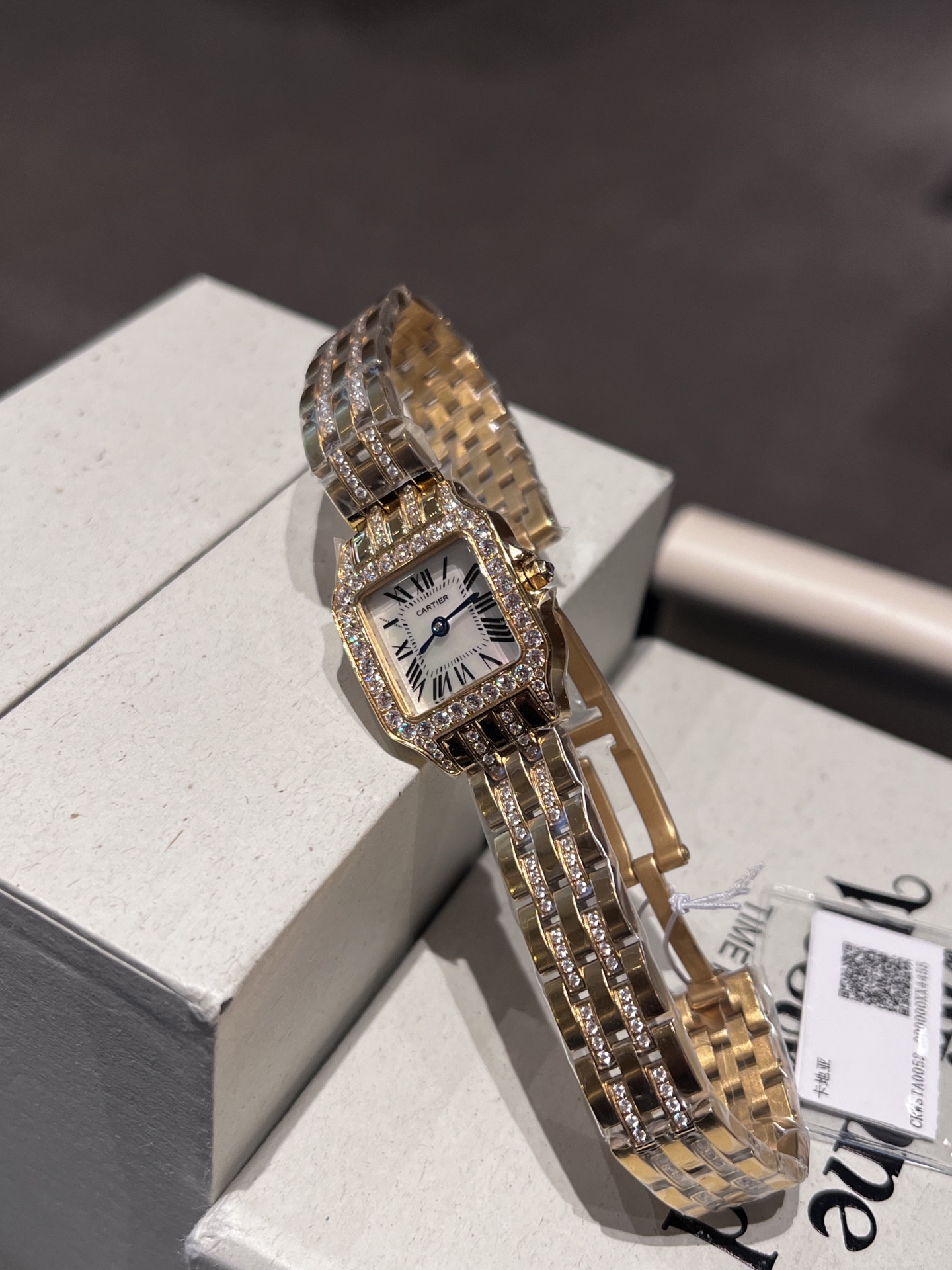 Cartier Wrist Quartz Watch Sapphire Glass Stainless Steel Watch Band Netby