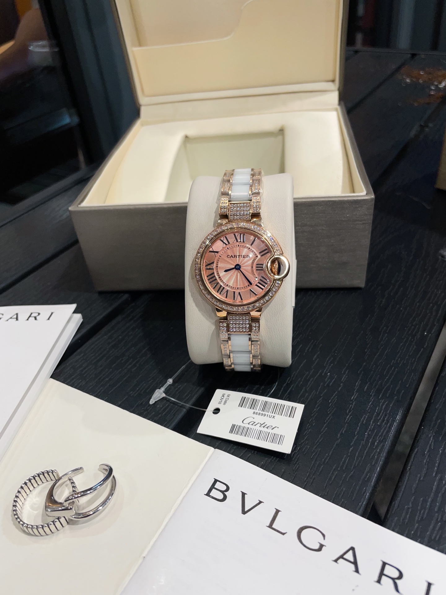 Cartier Wrist Quartz Watch Sapphire Glass Stainless Steel Watch Band Netby