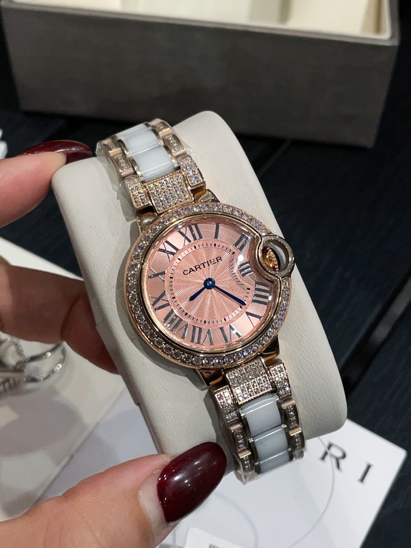 Cartier Wrist Quartz Watch Sapphire Glass Stainless Steel Watch Band Netby