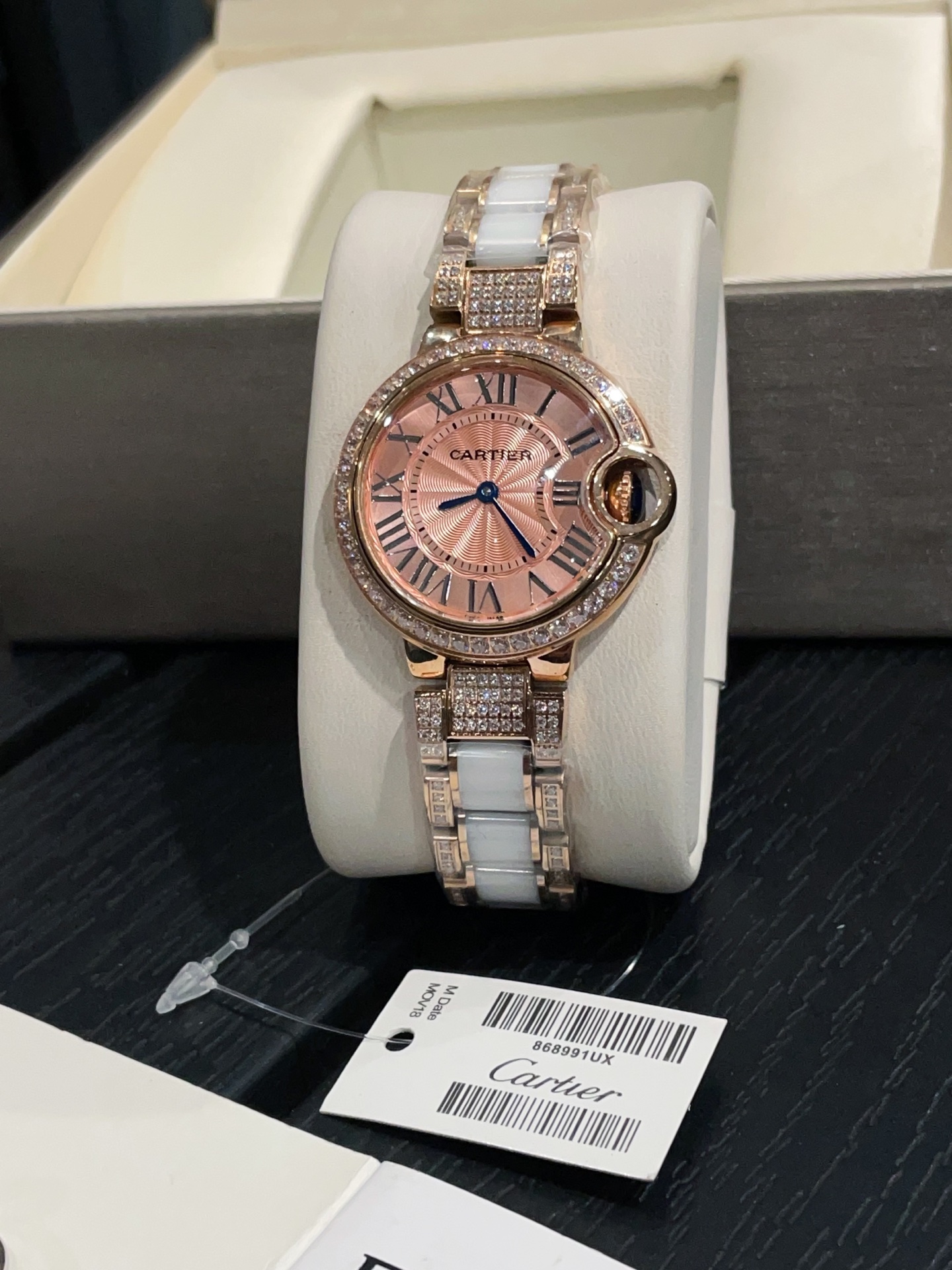 Cartier Wrist Quartz Watch Sapphire Glass Stainless Steel Watch Band Netby