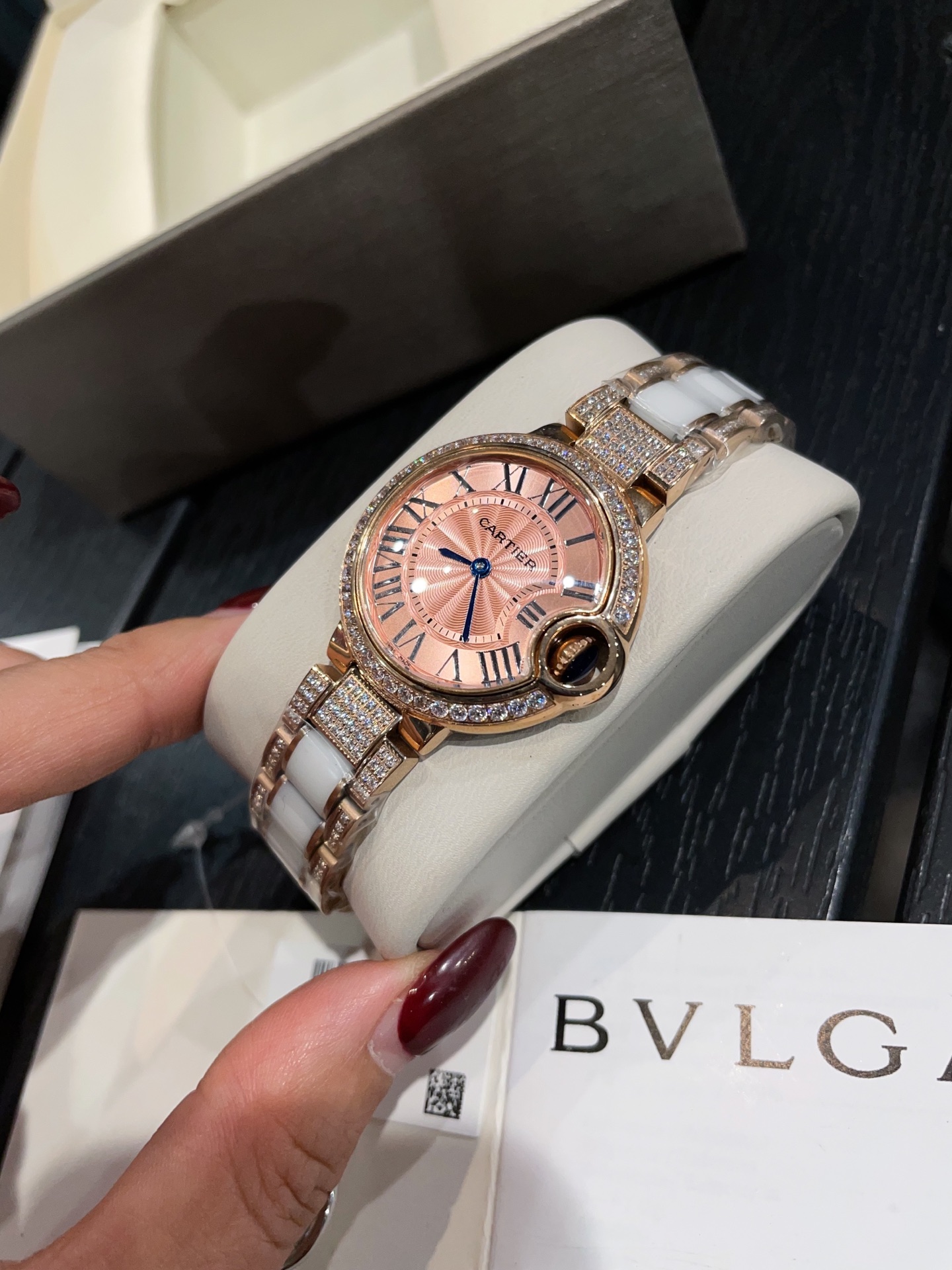 Cartier Wrist Quartz Watch Sapphire Glass Stainless Steel Watch Band Netby