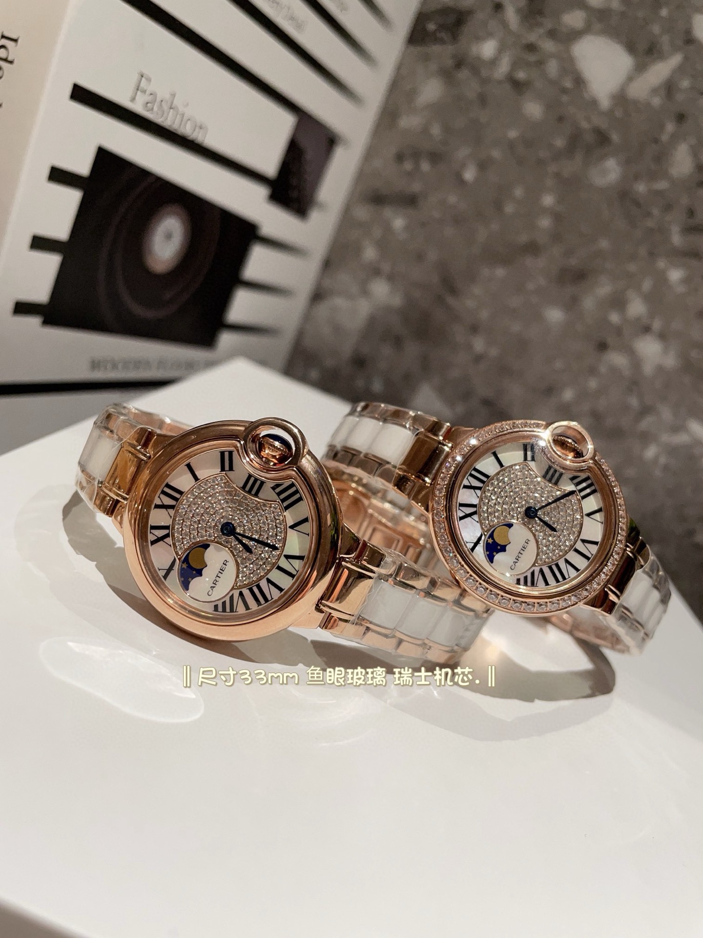 Cartier Wrist Quartz Watch Fisheye Glass Stainless Steel Watch Band Netby