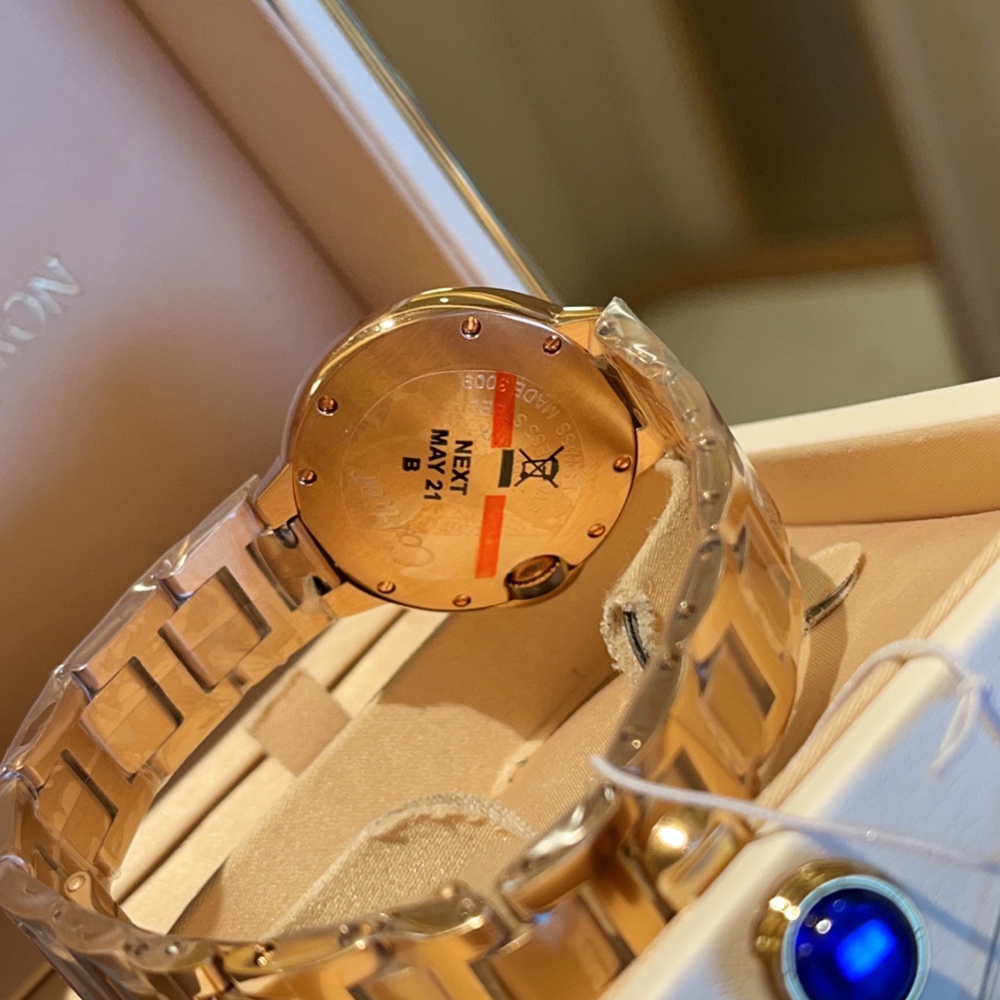 Cartier Wrist Quartz Diamond Circle Watch Fisheye Glass Golden Color Stainless Steel Watch Band Full Diamond Netby