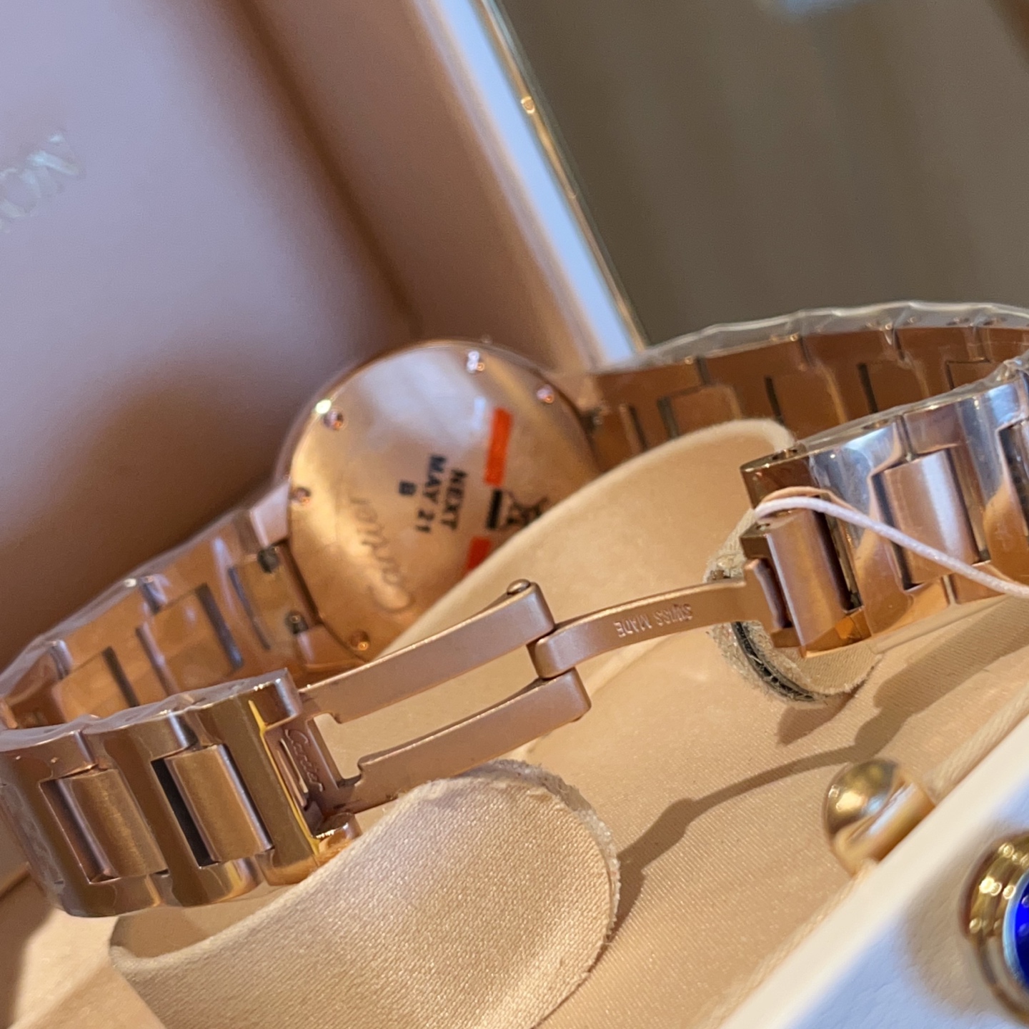 Cartier Wrist Quartz Diamond Circle Watch Fisheye Glass Golden Color Stainless Steel Watch Band Full Diamond Netby