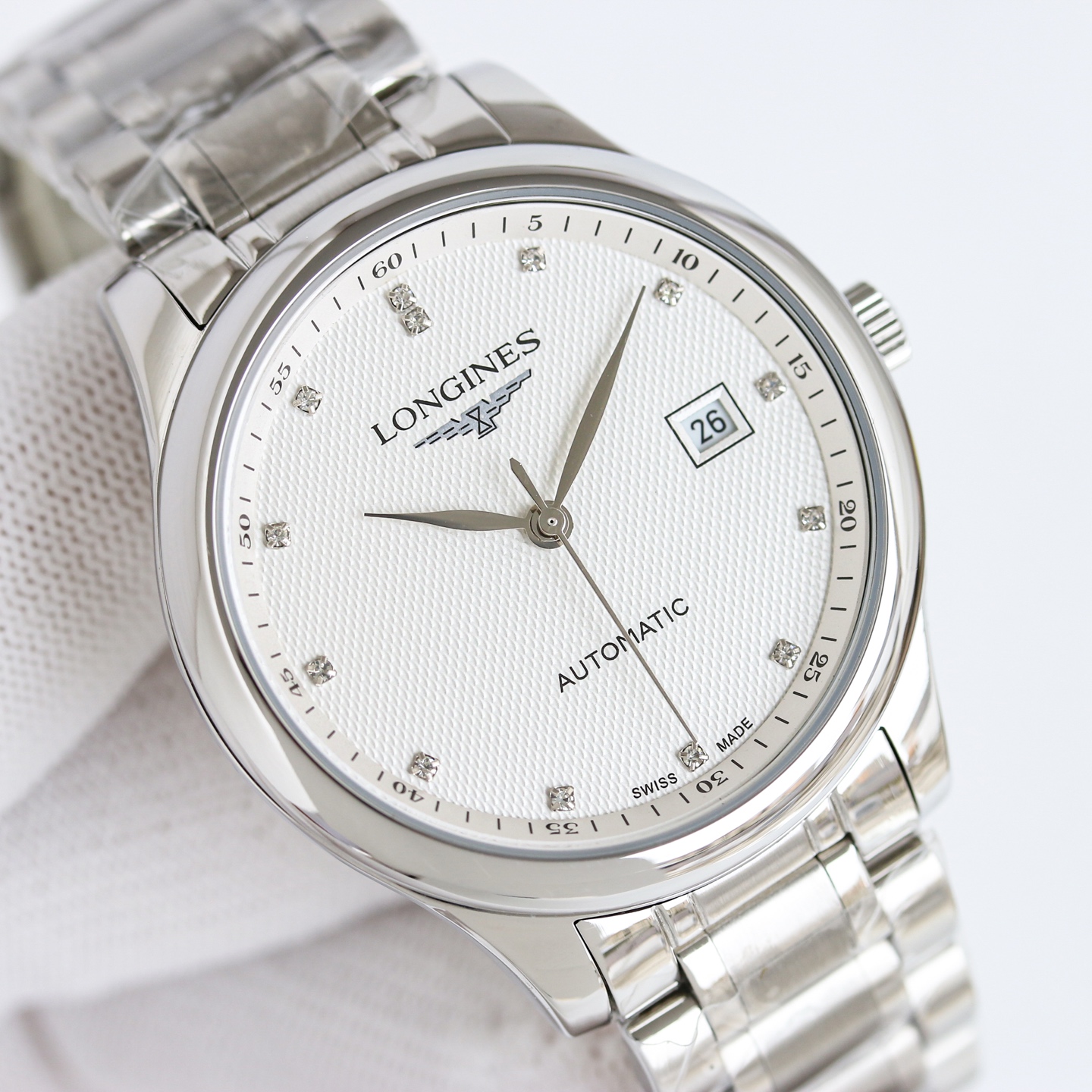 Cartier Wrist Automatic Watch Sapphire Glass Silver Color Stainless Steel Watch Band Netby