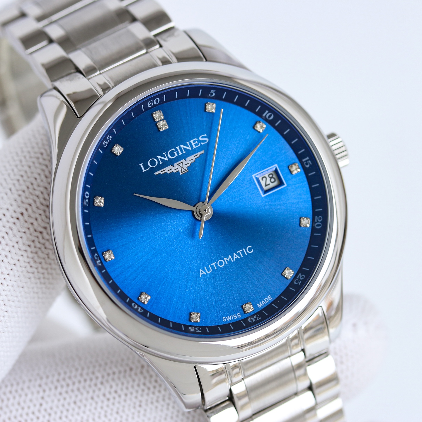 Cartier Wrist Automatic Watch Sapphire Glass Silver Color Stainless Steel Watch Band Netby