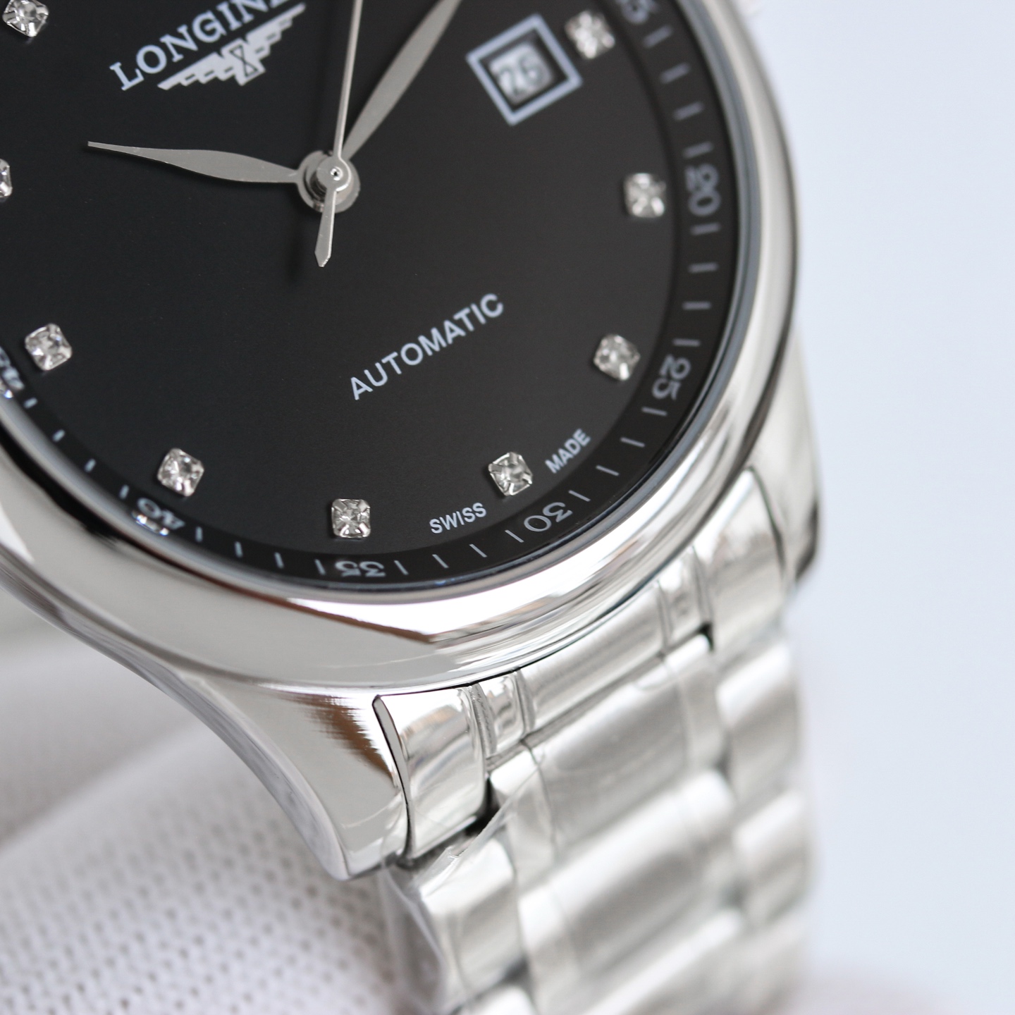 Cartier Wrist Automatic Watch Sapphire Glass Silver Color Stainless Steel Watch Band Netby