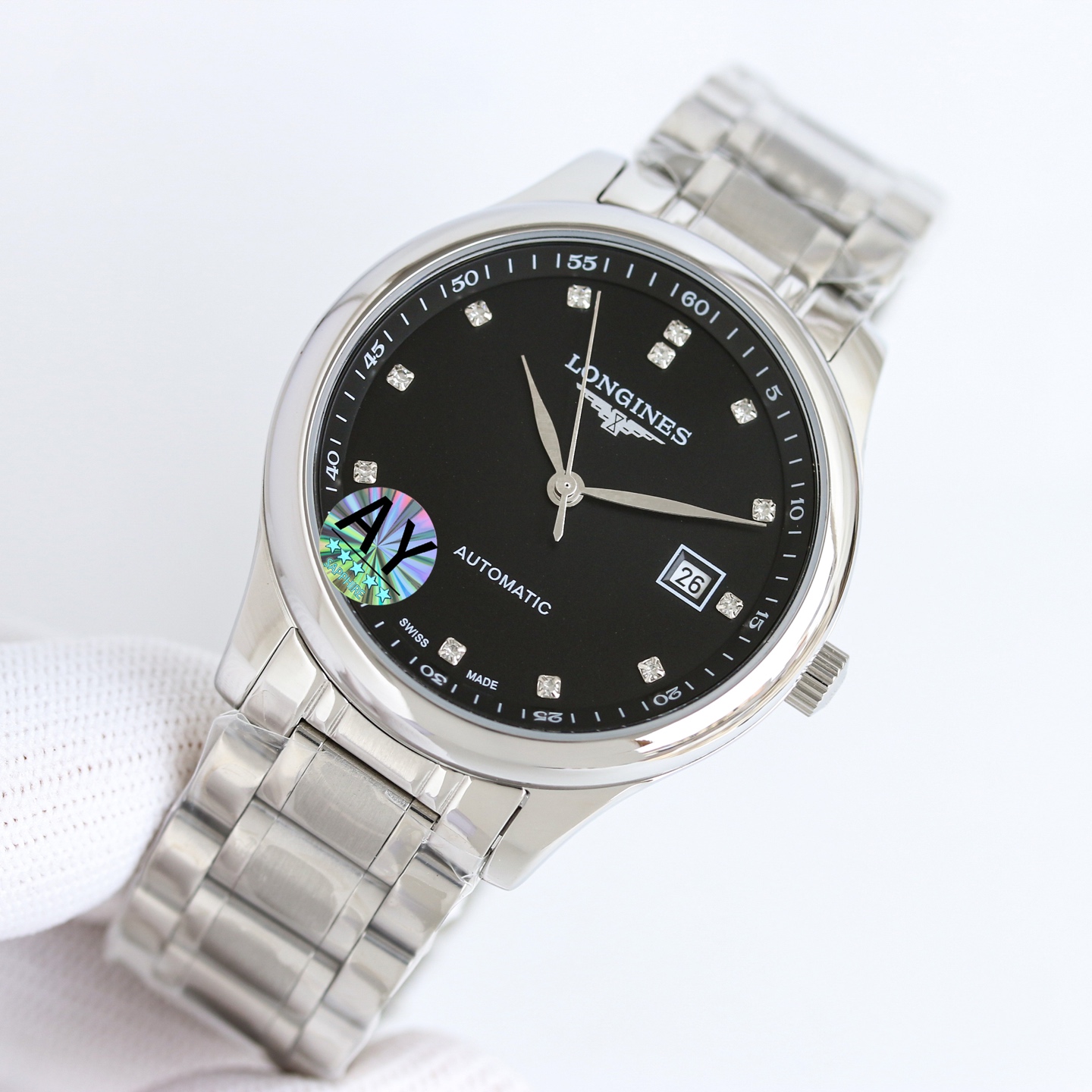 Cartier Wrist Automatic Watch Sapphire Glass Silver Color Stainless Steel Watch Band Netby