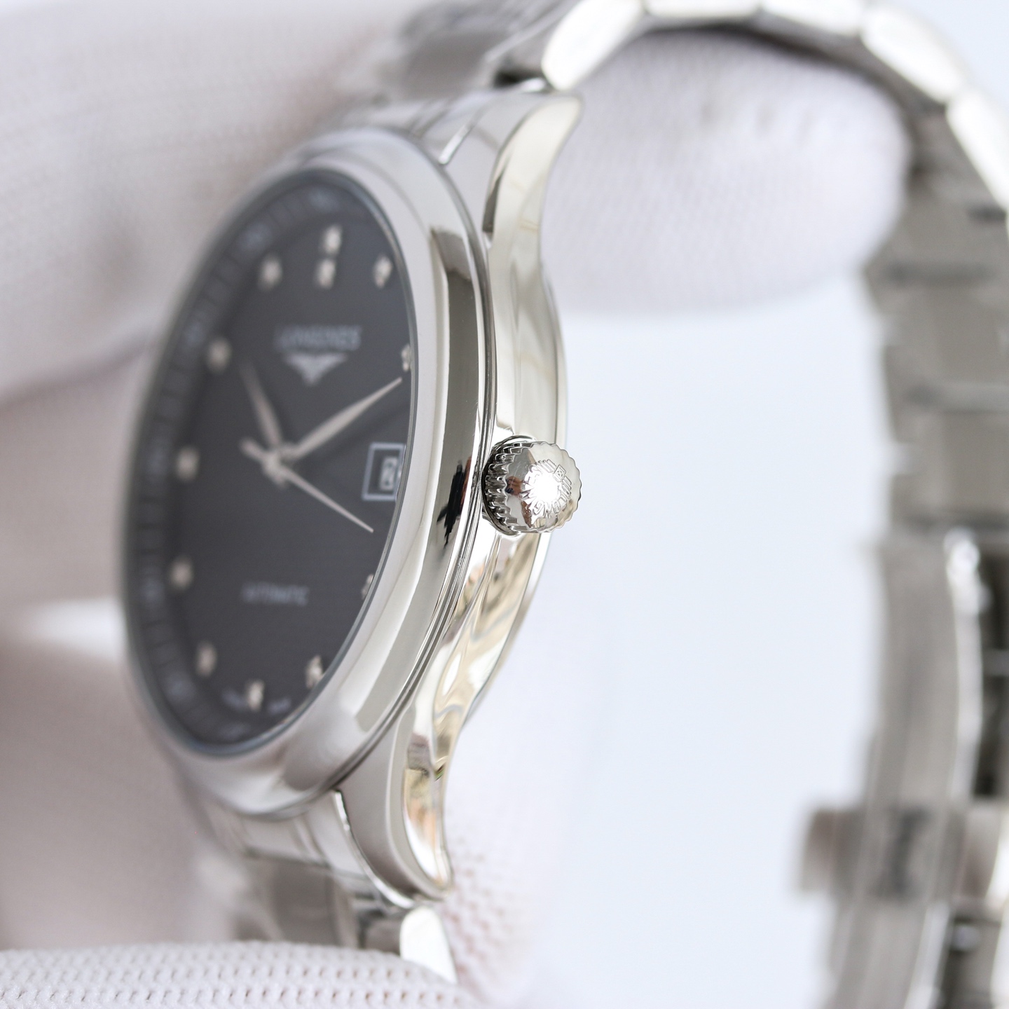 Cartier Wrist Automatic Watch Sapphire Glass Silver Color Stainless Steel Watch Band Netby