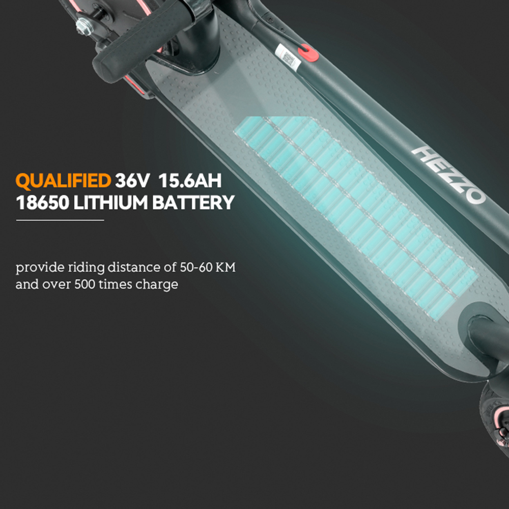 HEZZO G30 Commute Folding Electric Scooter G30 19Mph 35Miles Long Range With Front Suspension City Escooter-HEZZO