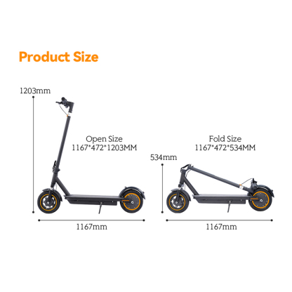 HEZZO G30 Commute Folding Electric Scooter G30 19Mph 35Miles Long Range With Front Suspension City Escooter-HEZZO