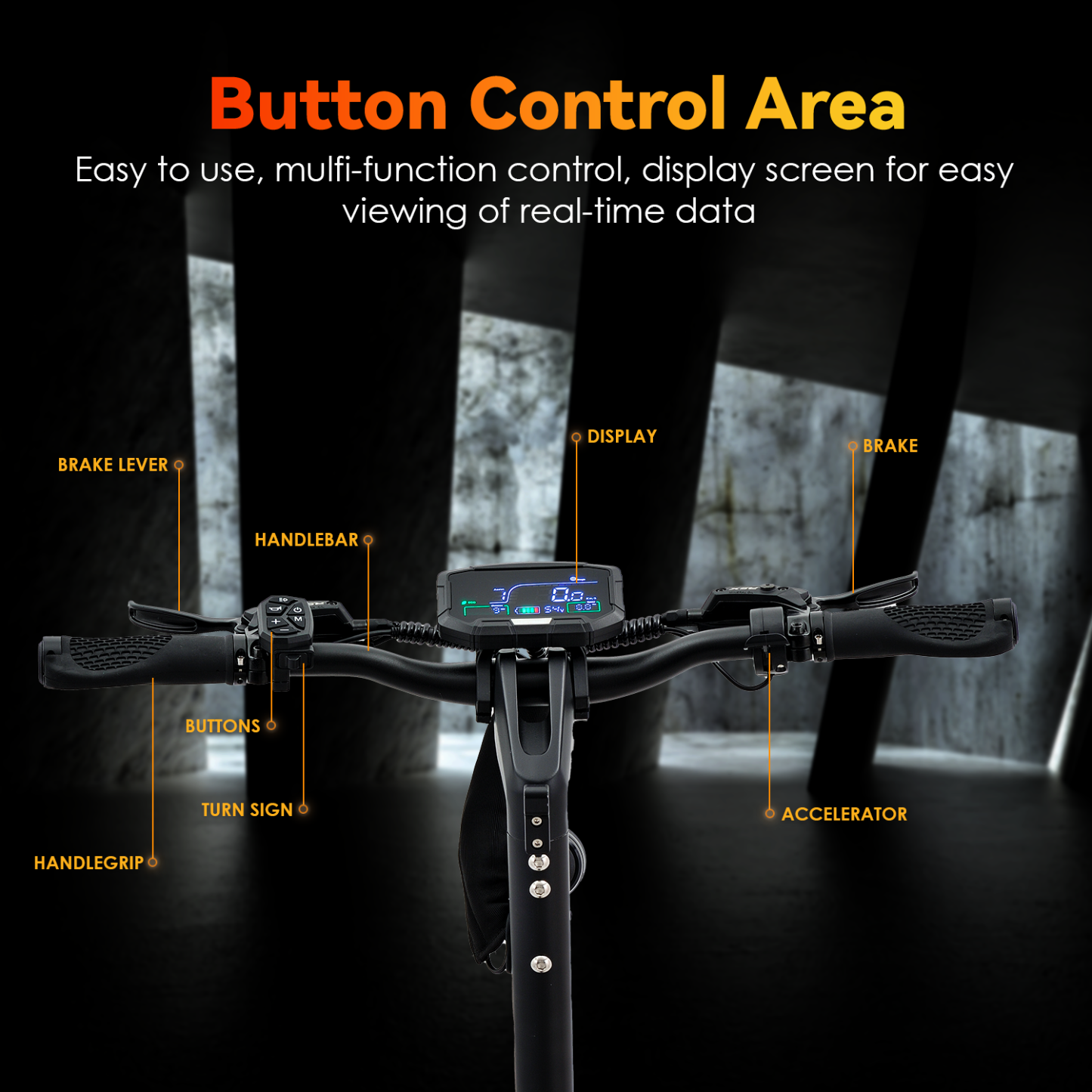 Hezzo F6 Electric Scooter 60V 3200W Dual Motors 23Ah Lithium Battery 43Mph Forged Aluminium Alloy Foldable -HEZZO