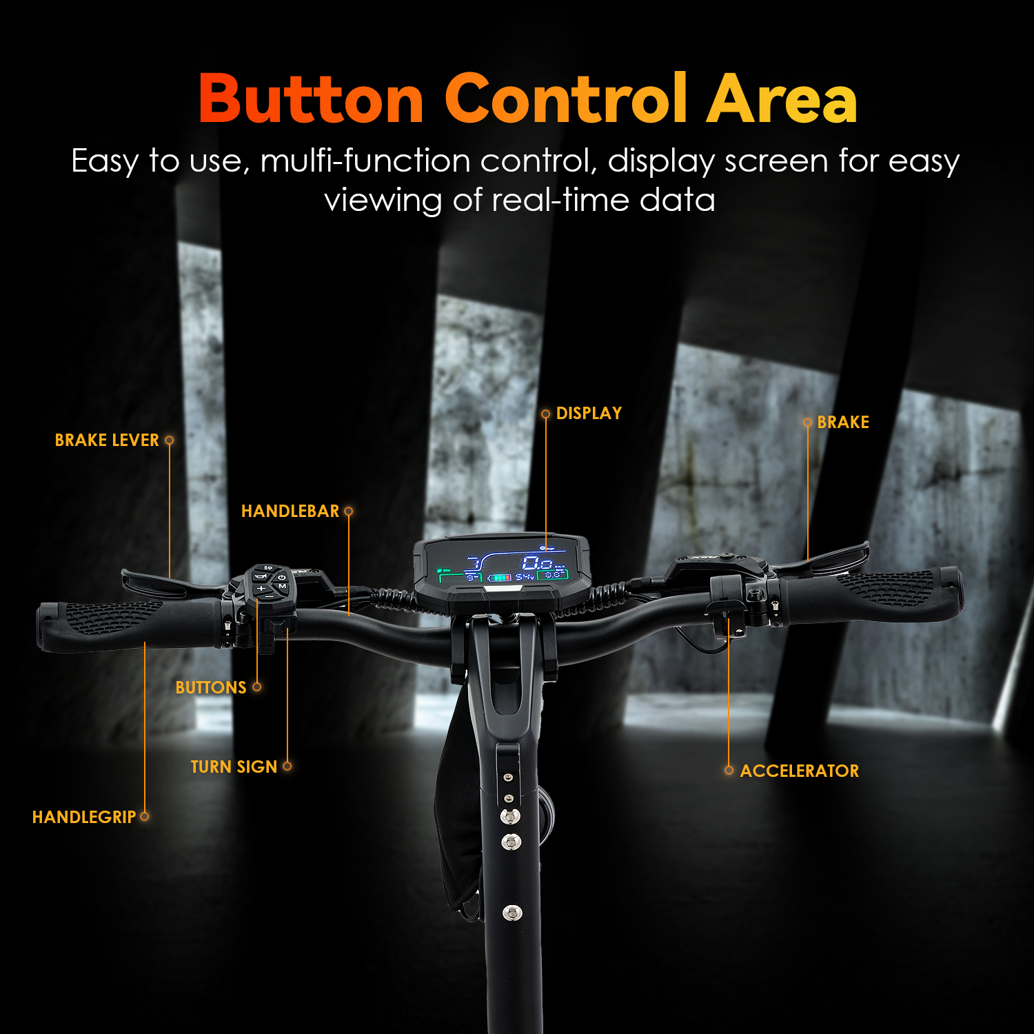 Hezzo F6 Electric Scooter 60V 3200W Dual Motors 23Ah Lithium Battery 43Mph Forged Aluminium Alloy Foldable -HEZZO