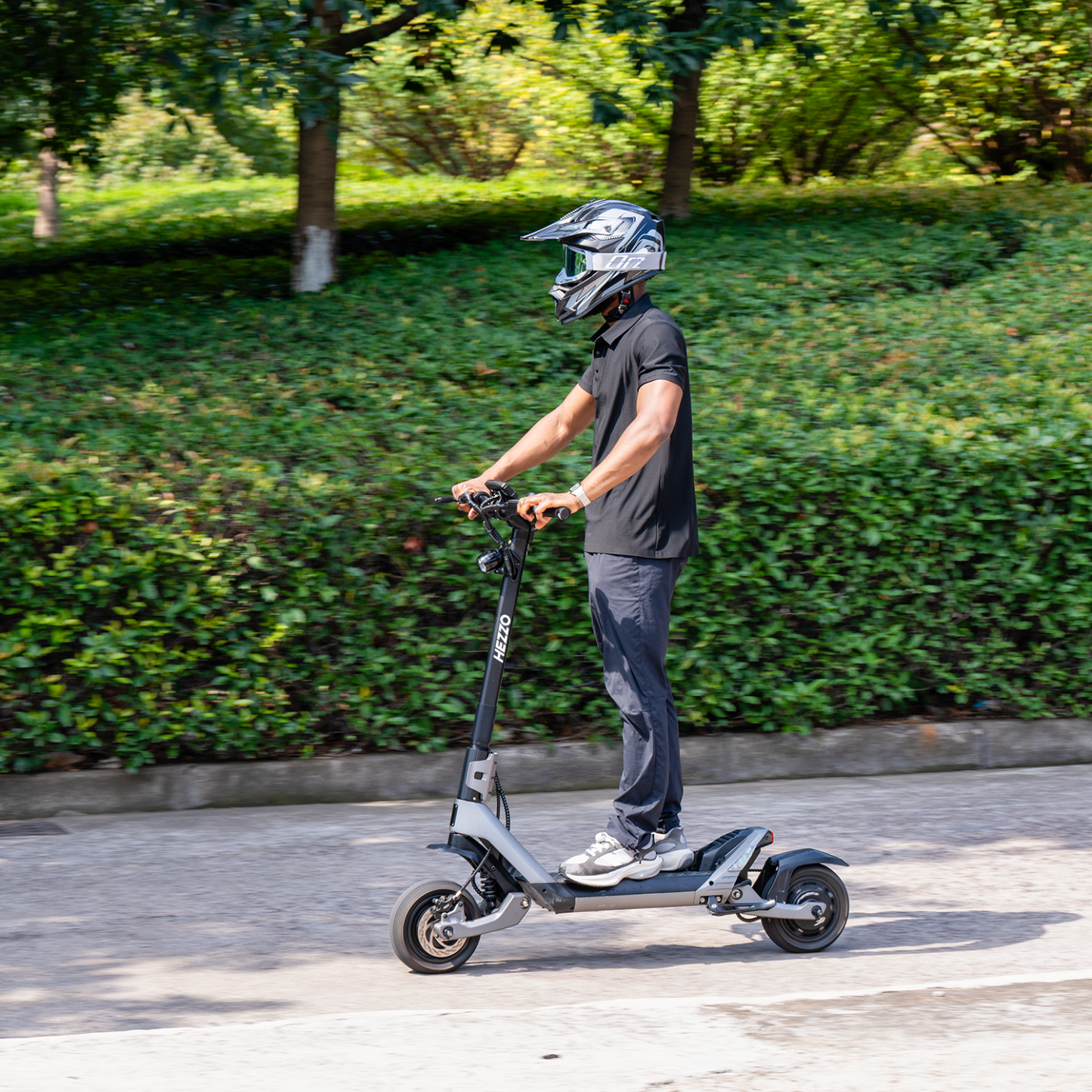 Hezzo F6 Electric Scooter 60V 3200W Dual Motors 23Ah Lithium Battery 43Mph Forged Aluminium Alloy Foldable -HEZZO