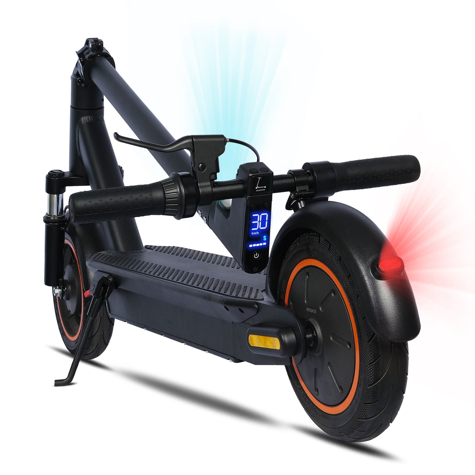 HEZZO G30 Commute Folding Electric Scooter G30 19Mph 35Miles Long Range With Front Suspension City Escooter