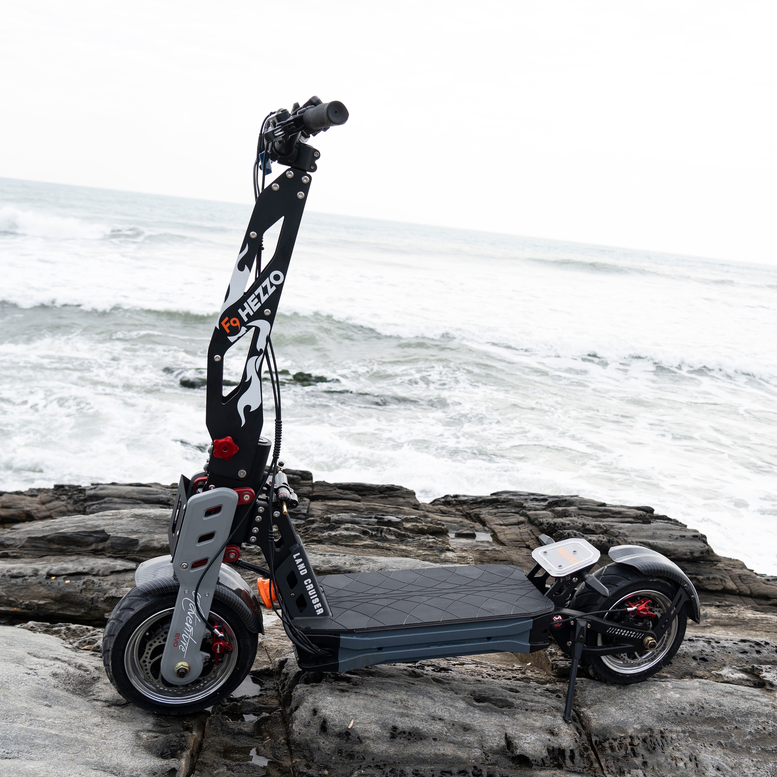 HEZZO F9 12Inch Dual Motors Escooter With Steering Damper 